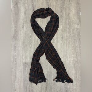 Amical plaid Scarf.  72 inch by 12 inch